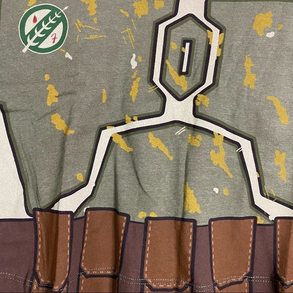 Star Wars Boba Fett Crop Top Green Sexy Cosplay Printed Cotton 2XL Fandom XXL - Picture 5 of 9